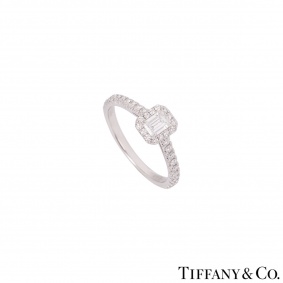 Tiffany & Co. Platinum Diamond Soleste Ring